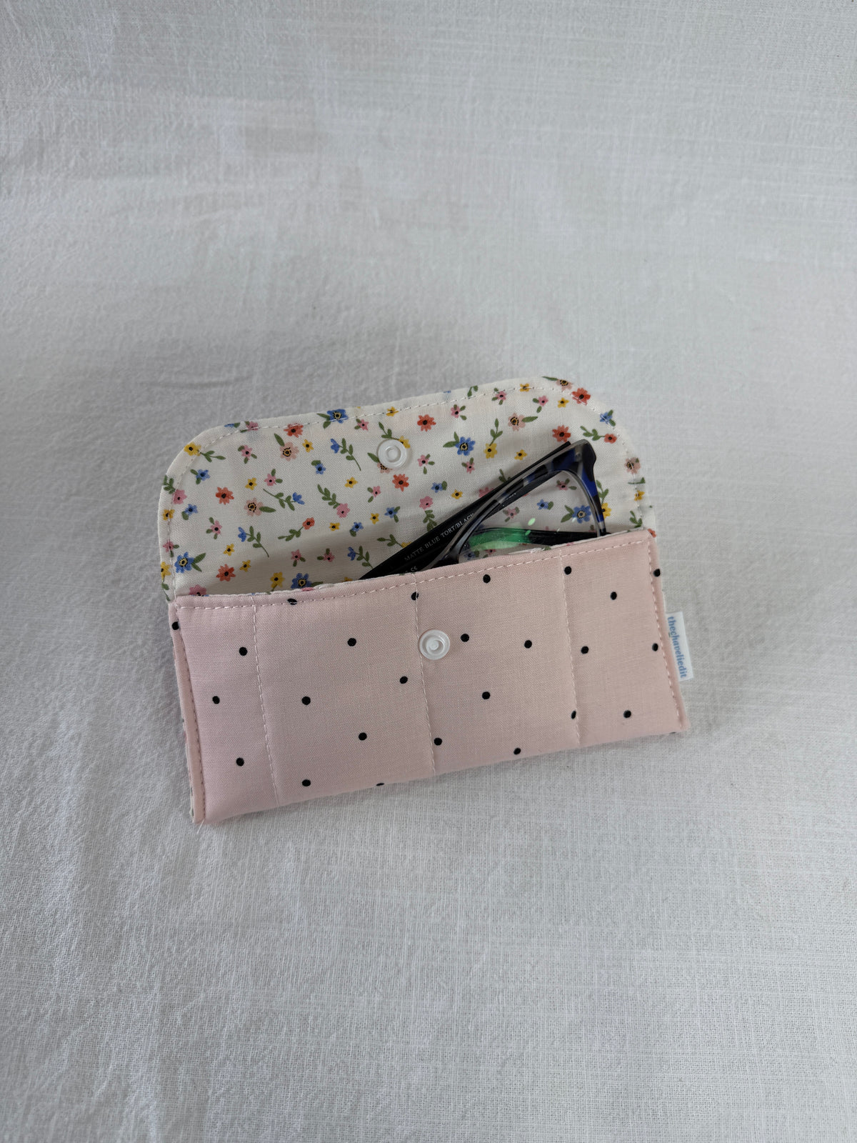 Polkadots on Pink Glasses Case