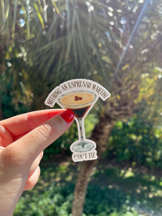 Espresso Martini Sticker, Kindle Sticker, Aesthetic Stickers, It girl Stickers, Cute Girly Stickers, Cute Stickers