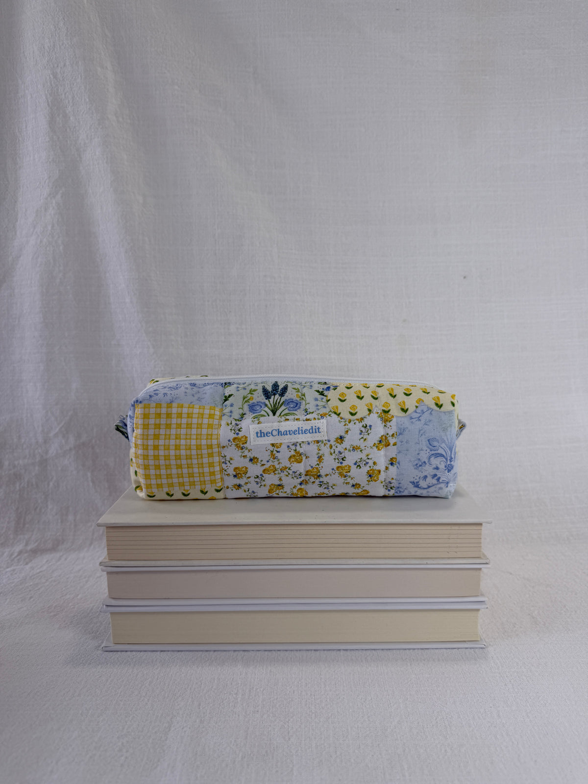 Yellow Patchwork Pencil Pouch