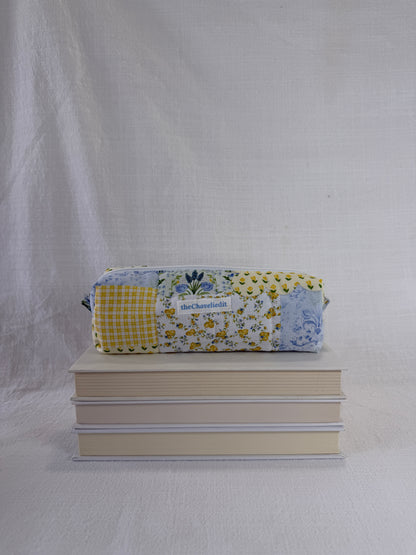 Yellow Patchwork Pencil Pouch