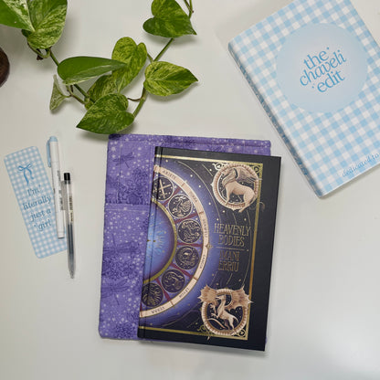 Purple Magic Quilted Book Sleeve