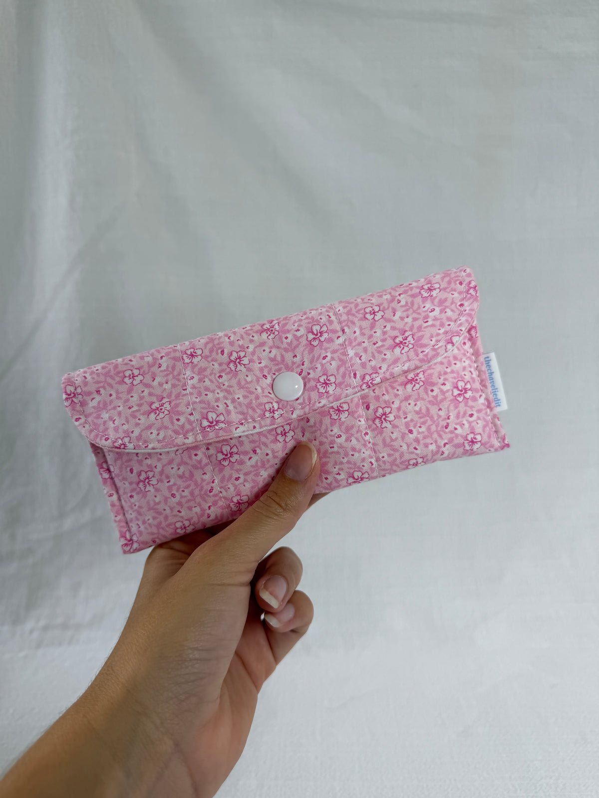 Pink Hibiscus Glasses Case