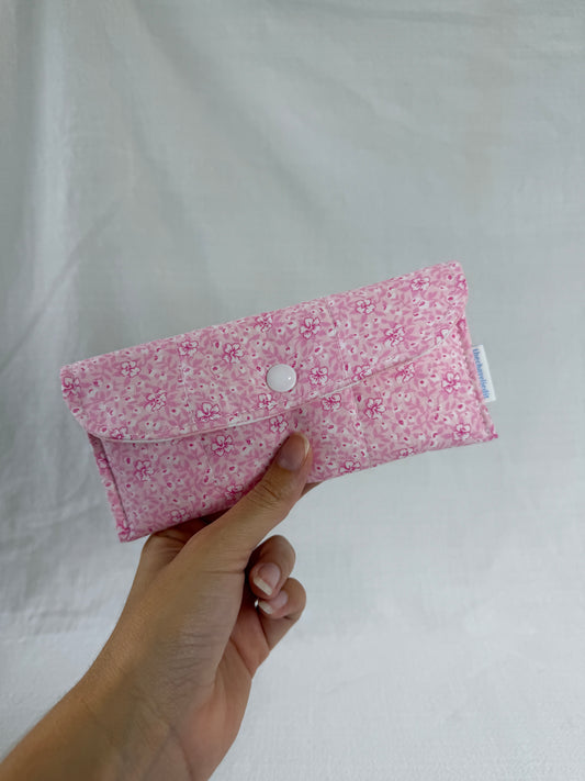 Pink Hibiscus Glasses Case