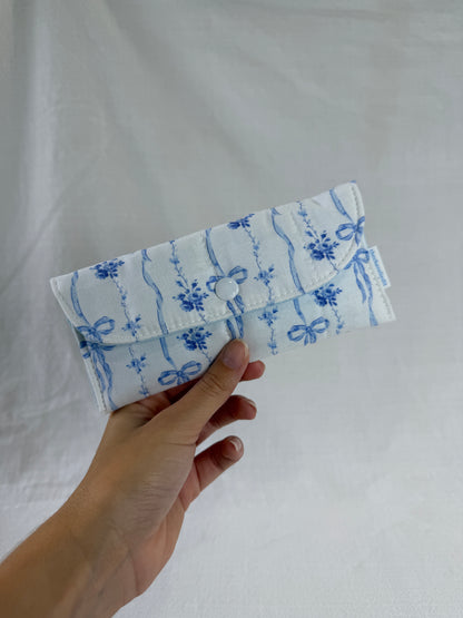 Blue Bows Glasses Case