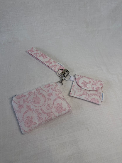 Vintage Pink Keychain Wallet
