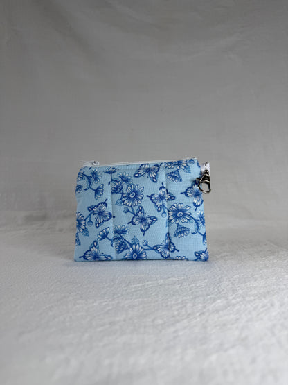Blue Butterflies  Keychain Wallet