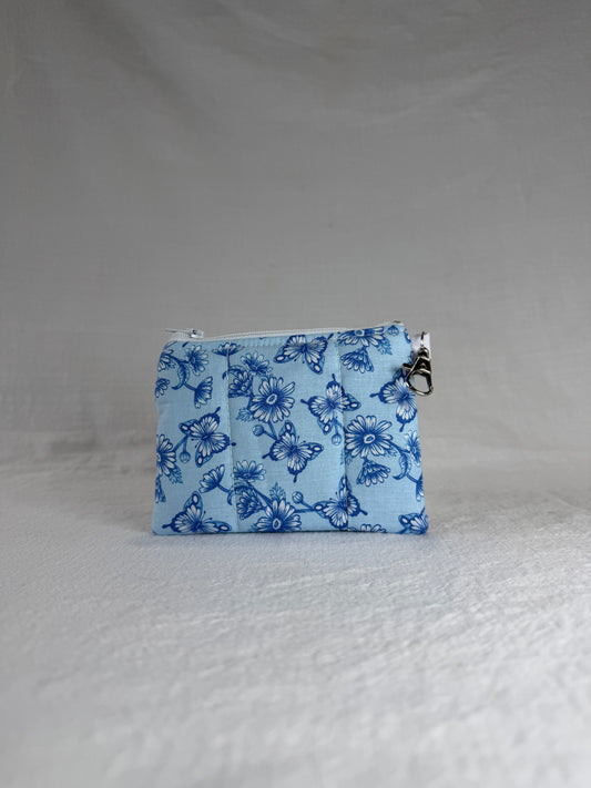 Blue Butterflies  Keychain Wallet