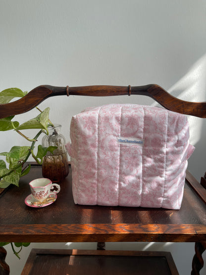 Vintage Pink Makeup Bag