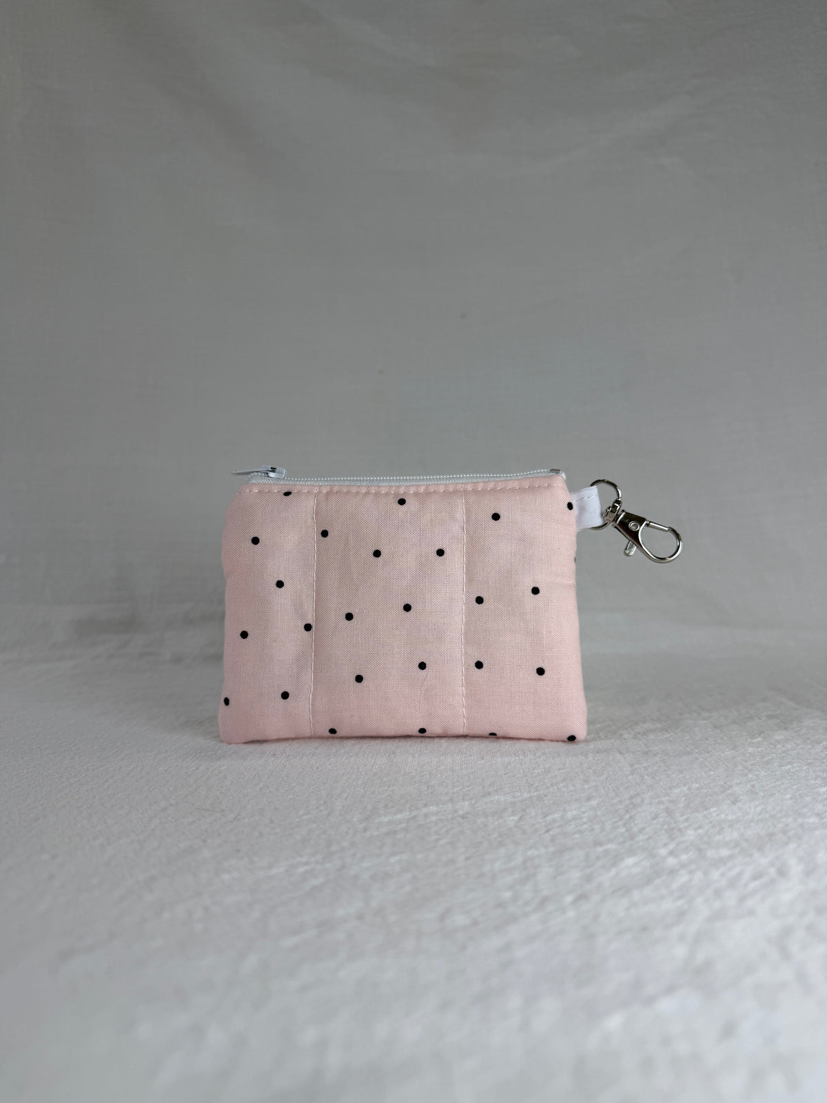 Polkadots on Pink Keychain Wallet
