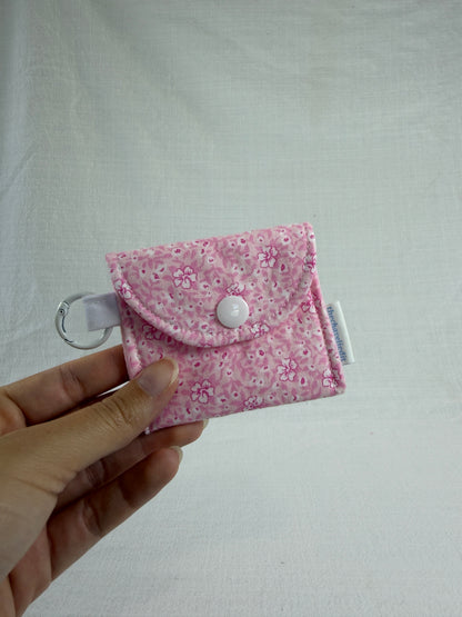 Pink Hibiscus Earbuds Case