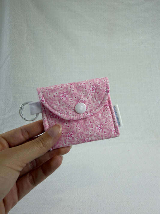 Pink Hibiscus Earbuds Case