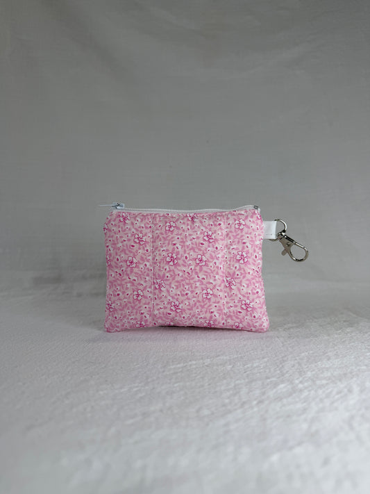 Pink Hibiscus Keychain Wallet