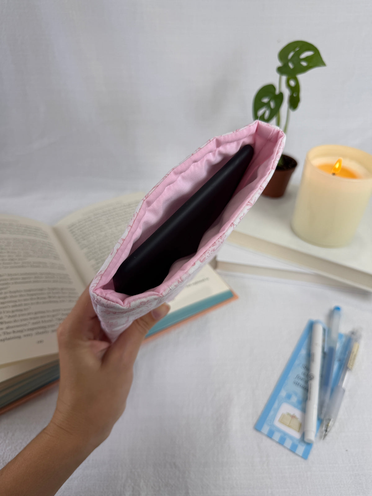 Vintage Pink Book Sleeve