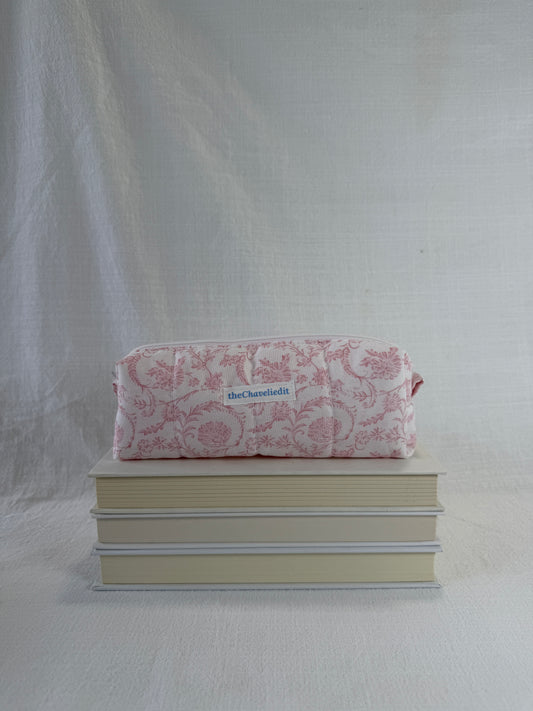 Vintage Pink Pencil Pouch