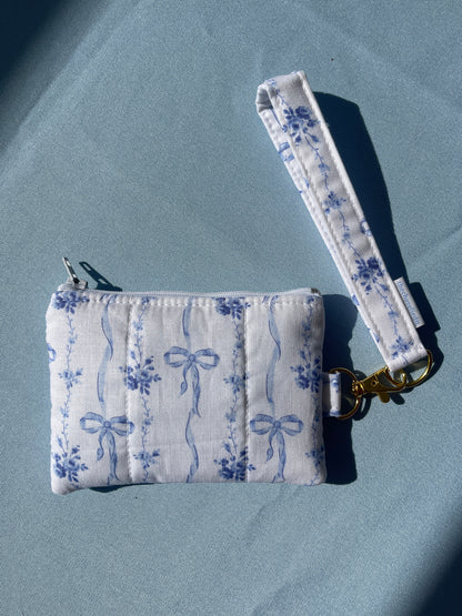 Blue Bows Keychain Wallet
