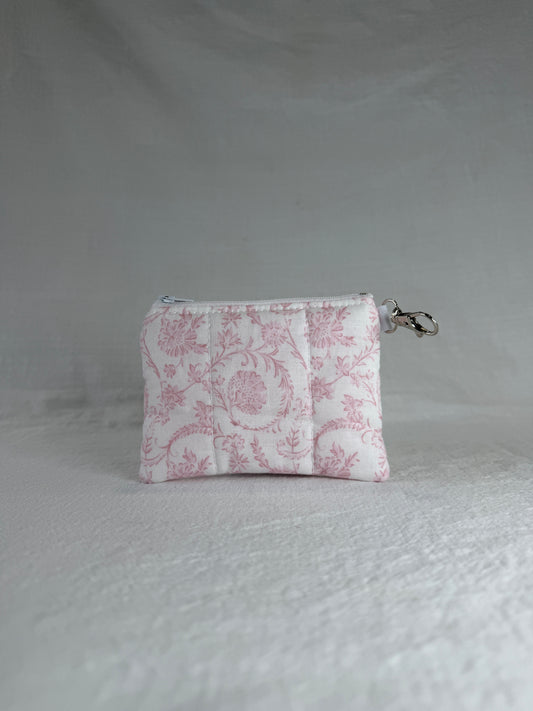 Vintage Pink Keychain Wallet