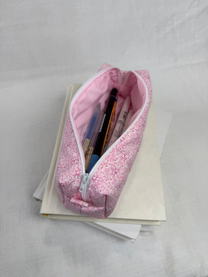 Pink Hibiscus Pencil Pouch