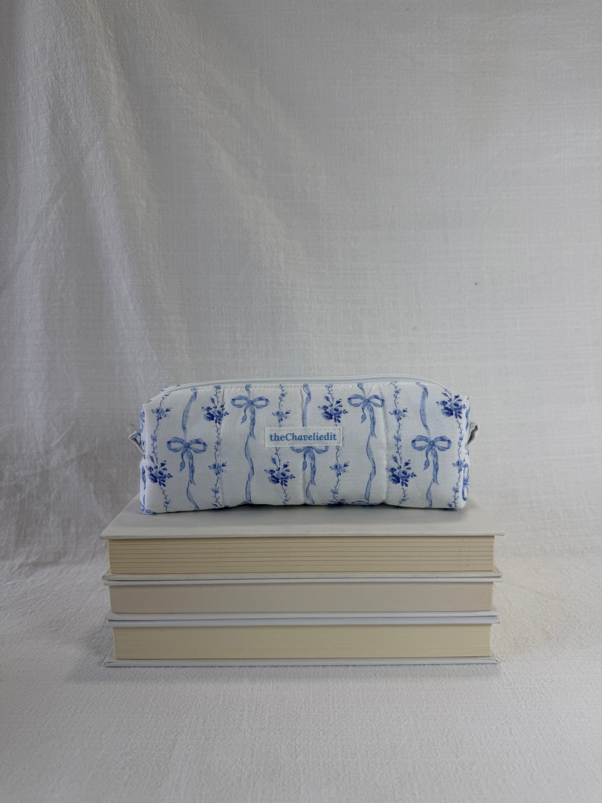 Blue Bows Pencil Pouch