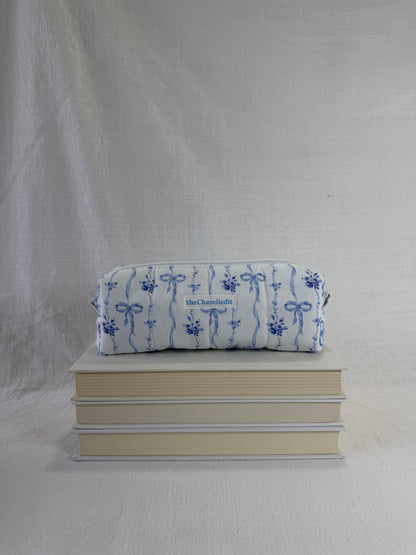 Blue Bows Pencil Pouch