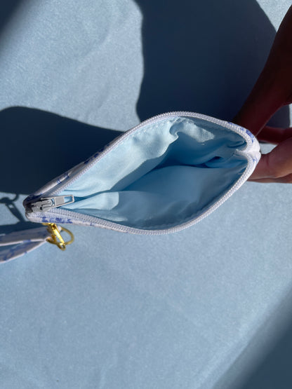 Blue Bows Keychain Wallet