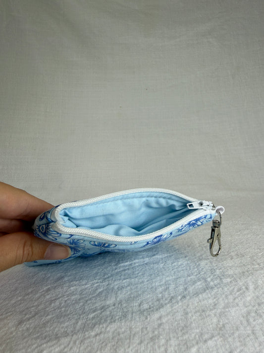 Blue Butterflies  Keychain Wallet