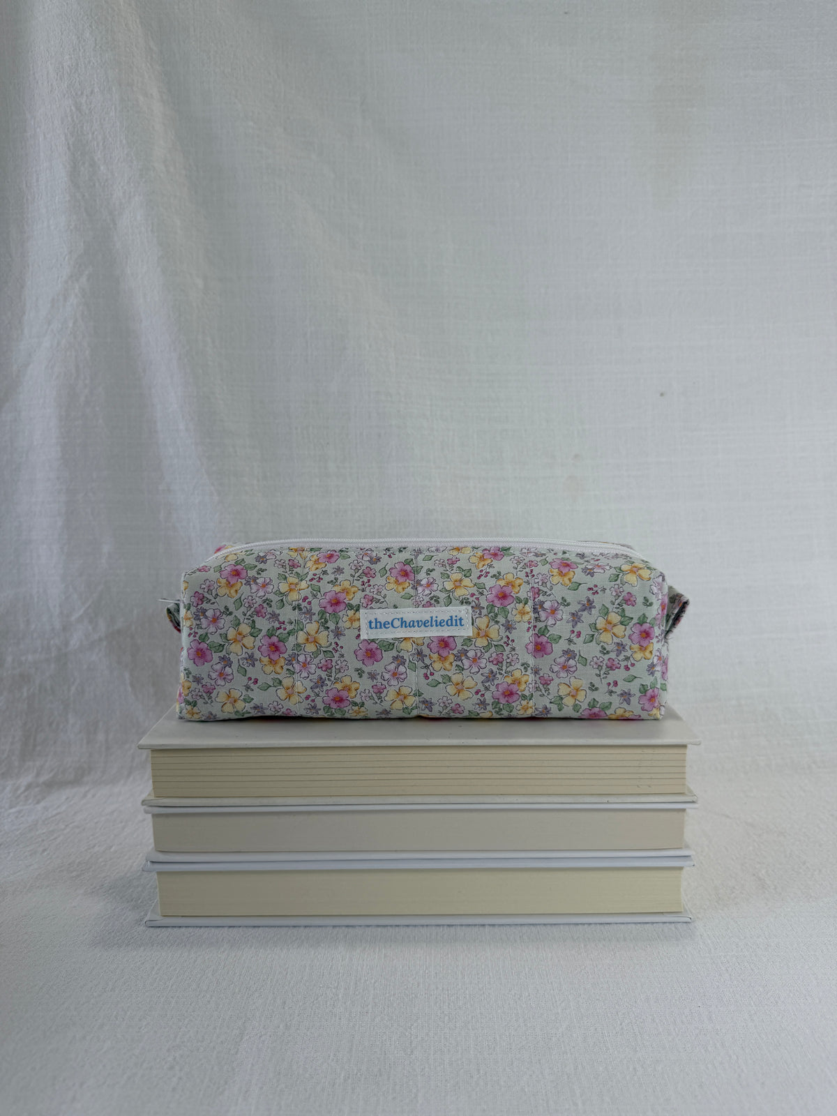 Dusty Pink Flowers Pencil Pouch
