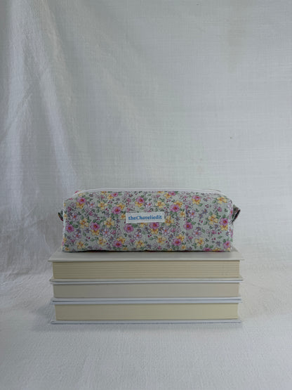 Dusty Pink Flowers Pencil Pouch