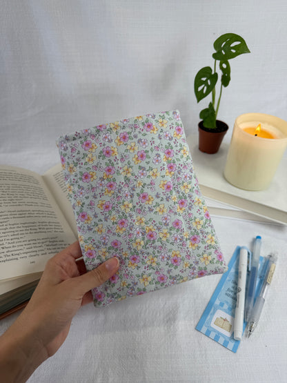 Dusty Pink Flowers Book Sleeve