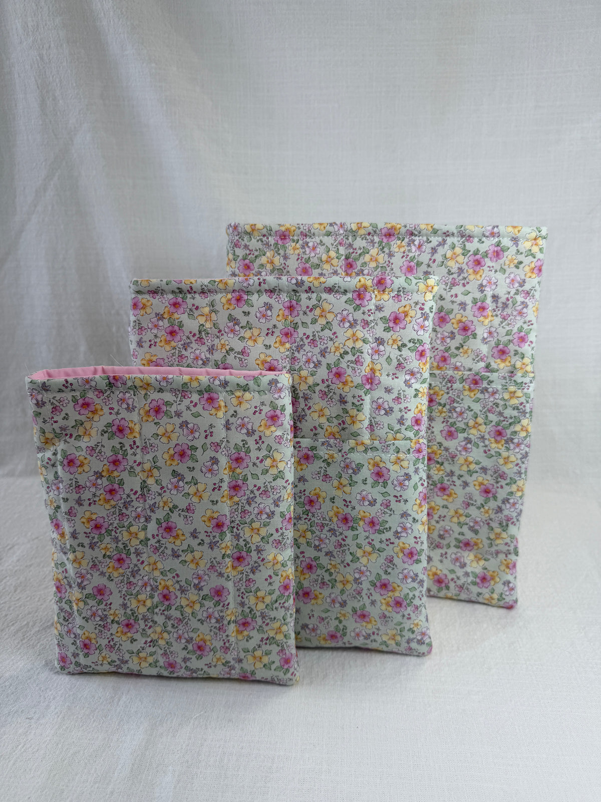 Dusty Pink Flowers Book Sleeve