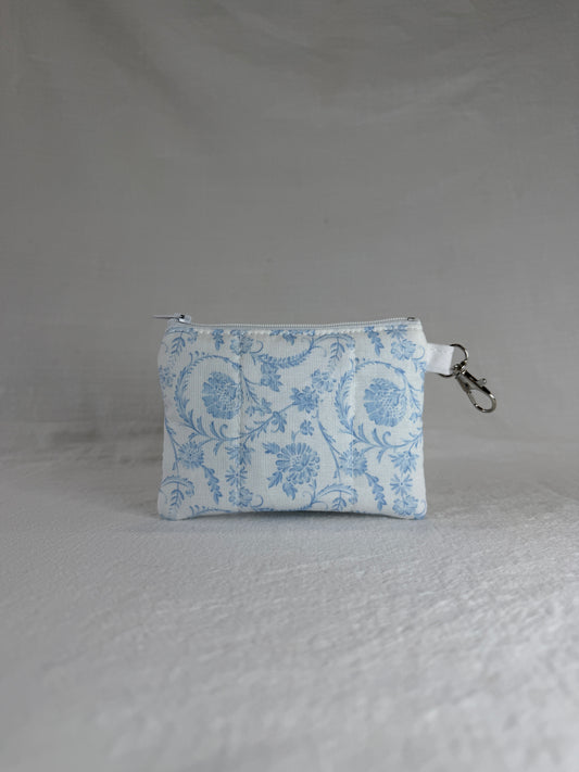 Vintage Blue Keychain Wallet