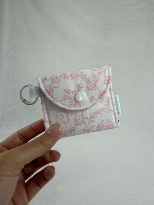 Vintage Pink Earbuds Case