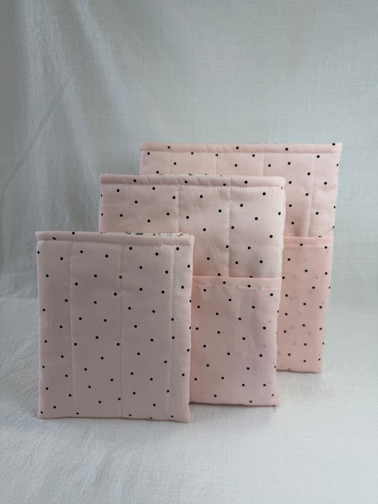 Polkadots on Pink Book Sleeve