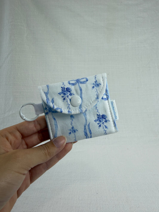 Blue Bows Earbuds Case