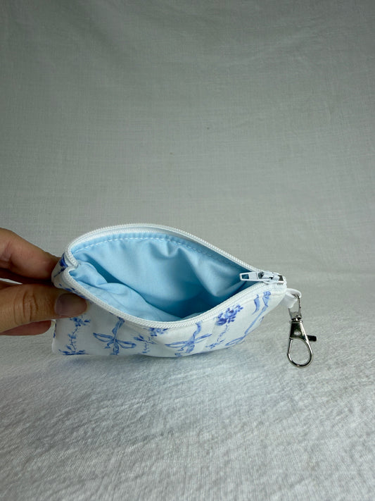 Blue Bows Keychain Wallet