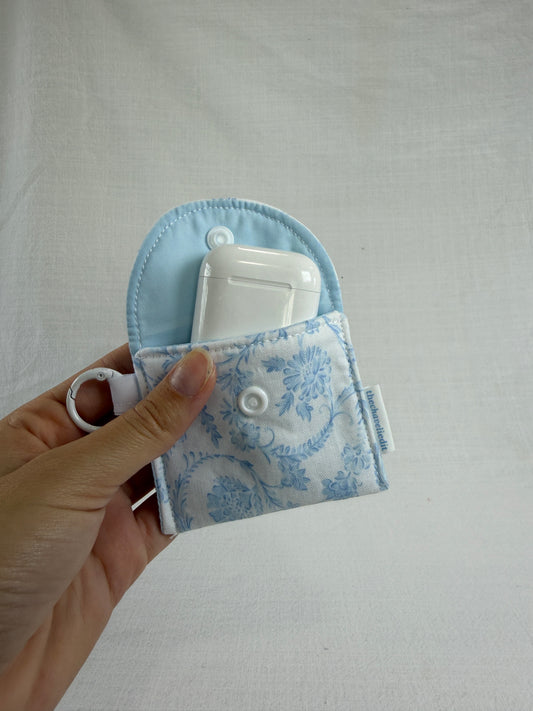 Vintage Blue Earbuds Case