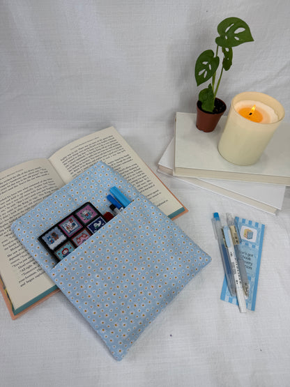 Daisies on Blue Book Sleeve