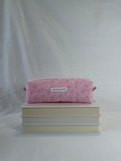 Pink Hibiscus Pencil Pouch