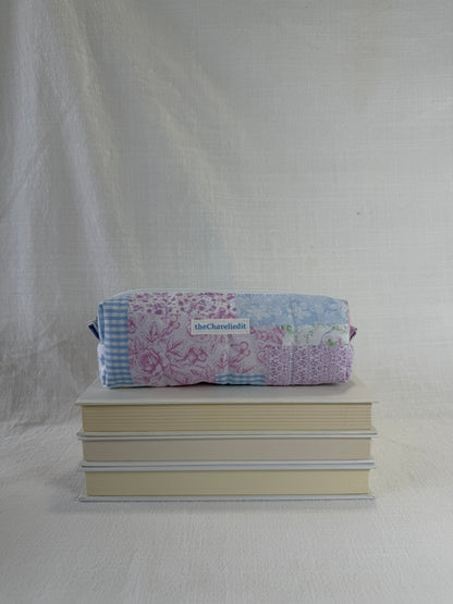 Purple Patchwork Pencil Pouch