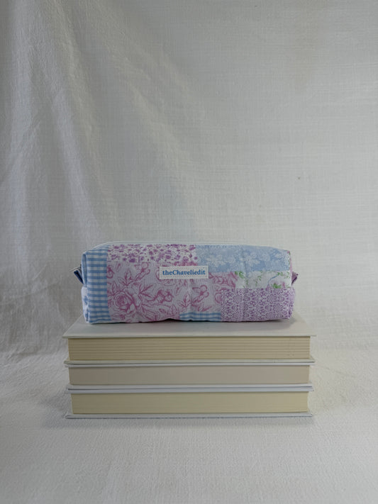 Purple Patchwork Pencil Pouch