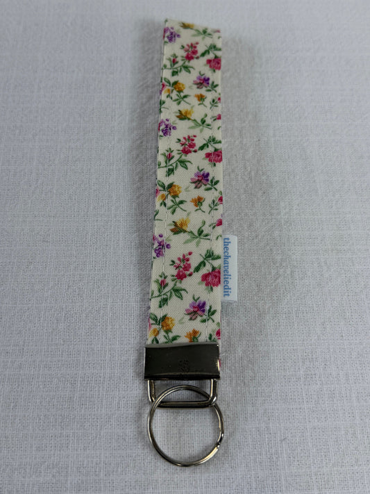 Tiny Roses Keychain Wristlet