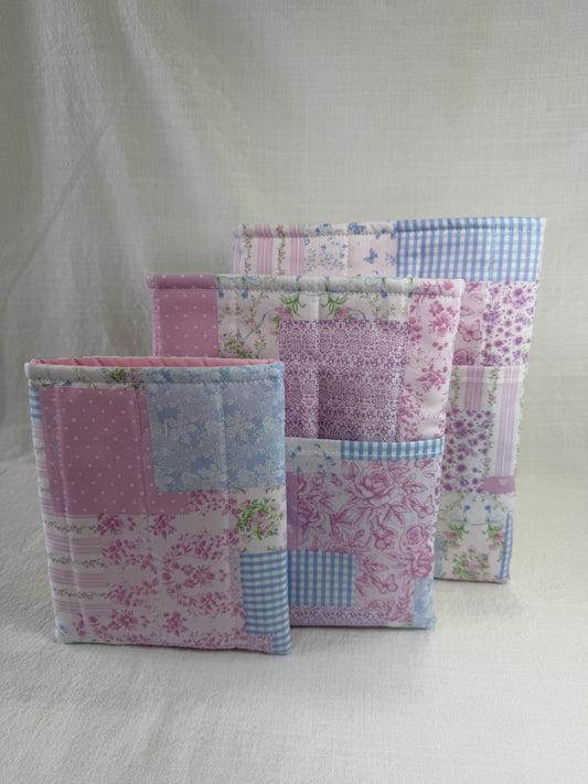 Purple Patchwork Book Sleeve
