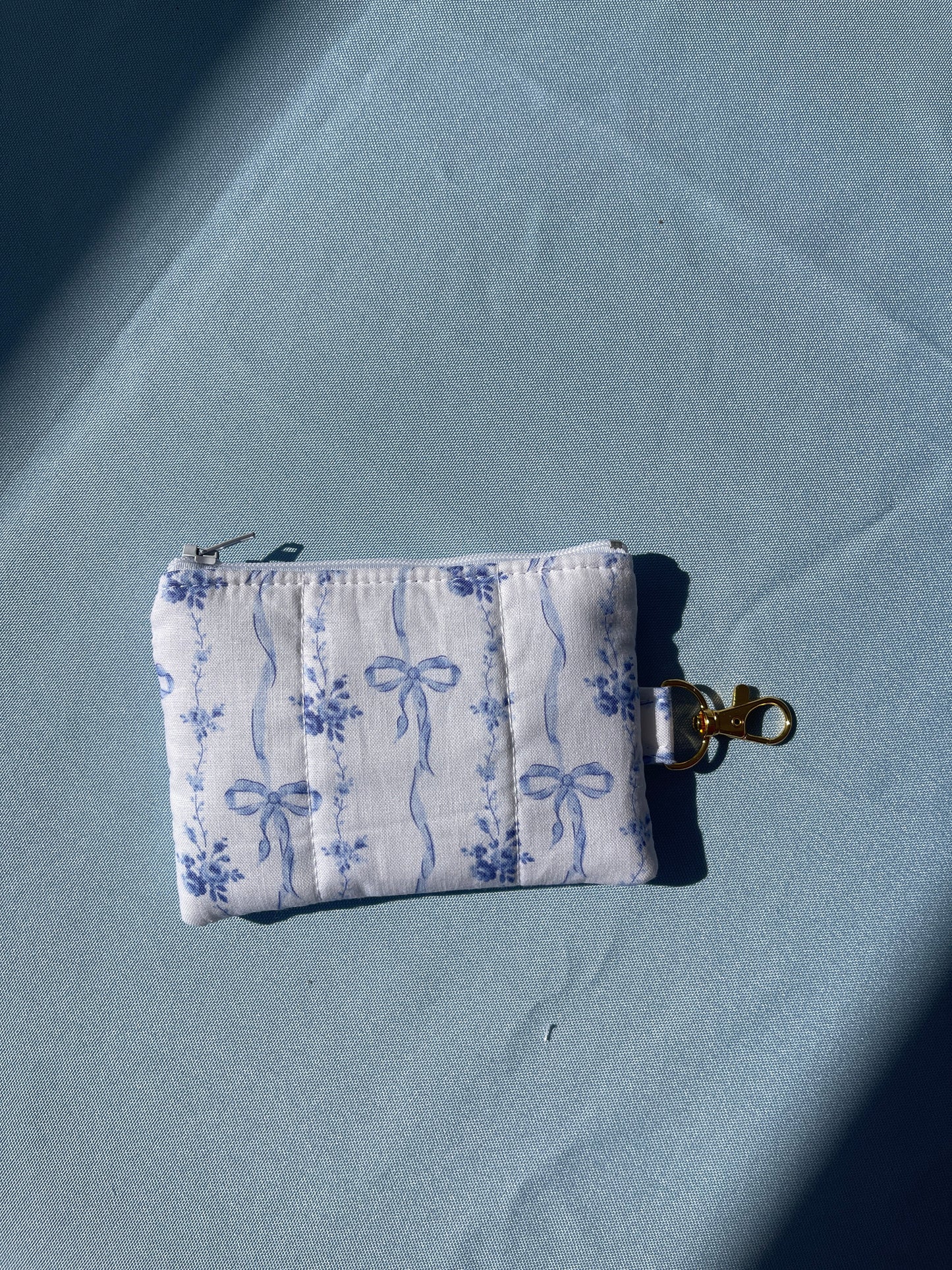 Blue Bows Keychain Wallet