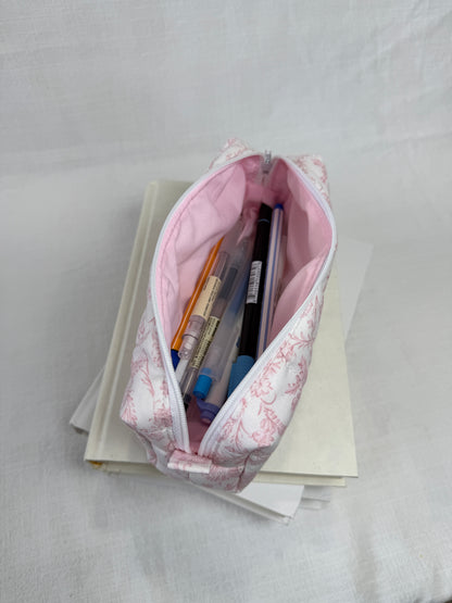 Vintage Pink Pencil Pouch
