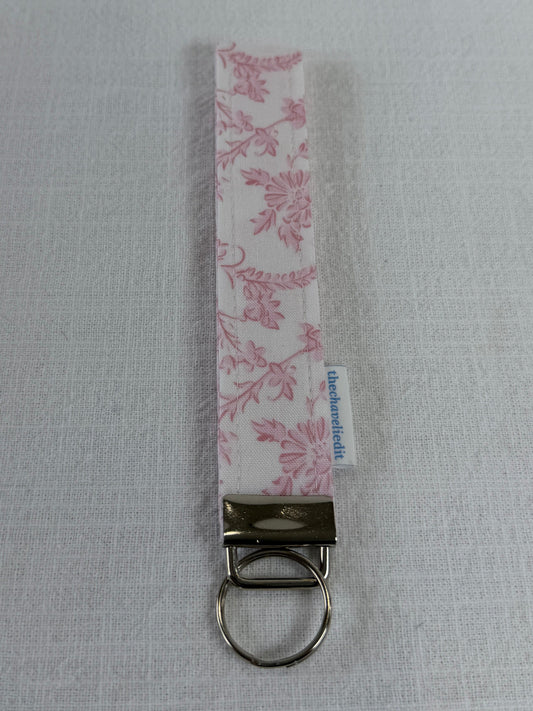 Vintage Pink Keychain Wristlet