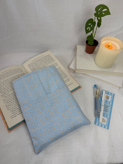 Daisies on Blue Book Sleeve