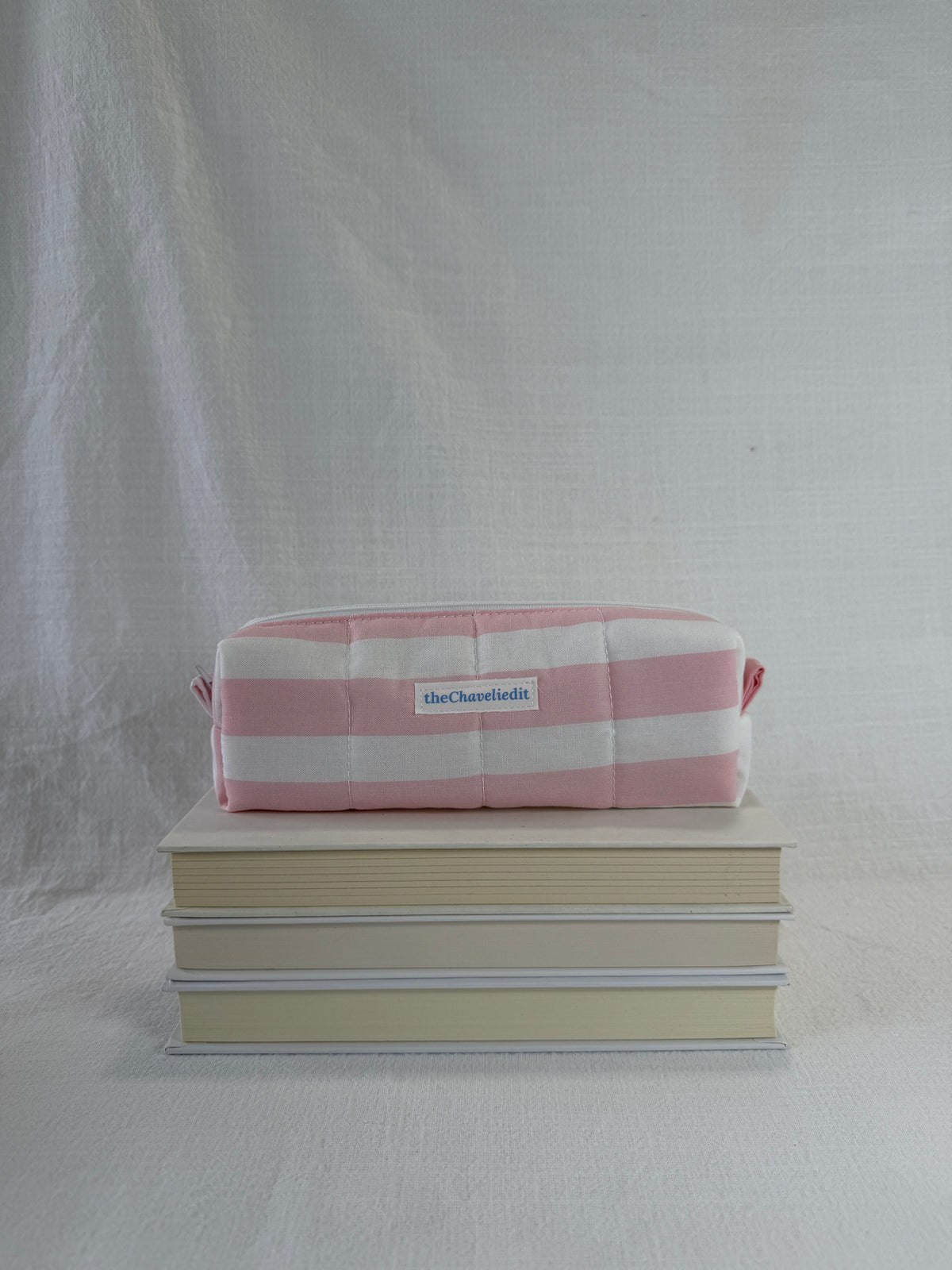 Pink Stripes Pencil Pouch