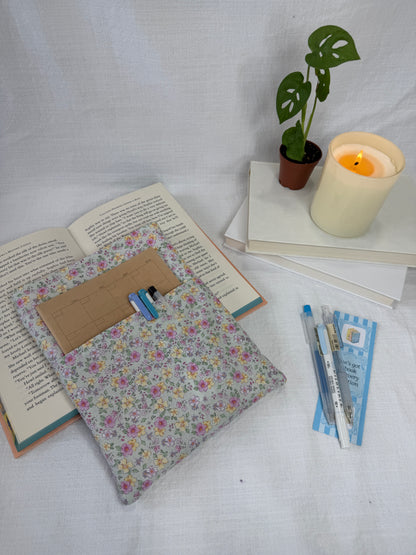 Dusty Pink Flowers Book Sleeve