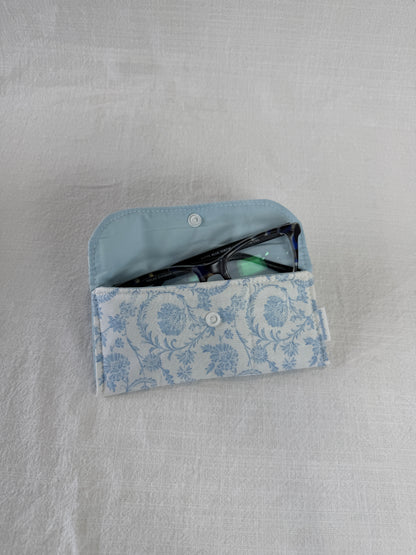 Vintage Blue Glasses Case