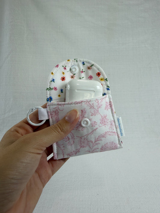 Vintage Pink Earbuds Case