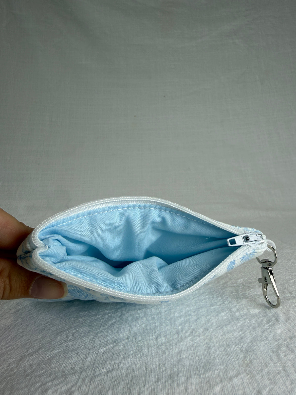 Vintage Blue Keychain Wallet